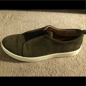 Sofft Green Suede slip on sneaker